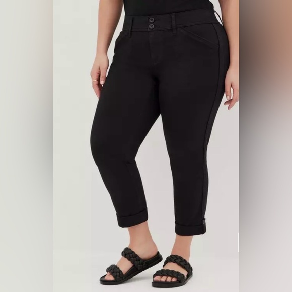 TORRID Crop Aviator Skinny Stretch Twill Mid-Rise Pant